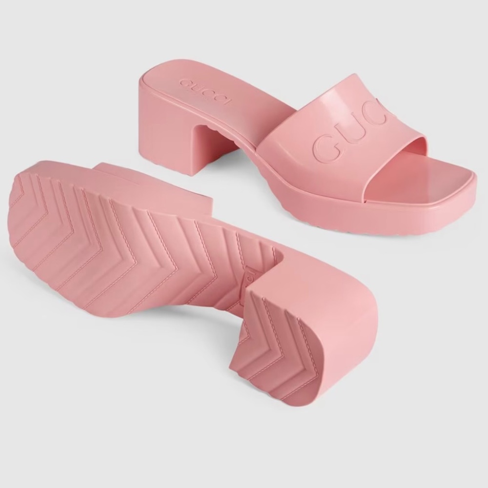 Authentic Gucci Rubber Mule Sandals